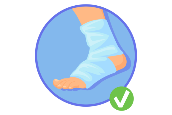 Ankle Injury Bandage Graphics & Illustrations Review