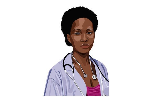 Crafts Meets Medical: African American Woman Wrap