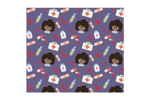 Doctor Seamless Pattern for Medical Crafts