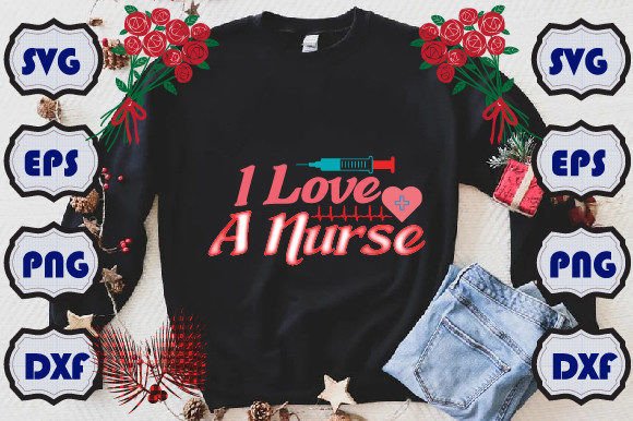 I Lov E a Nurse: Graphics for T-Shirt Designs