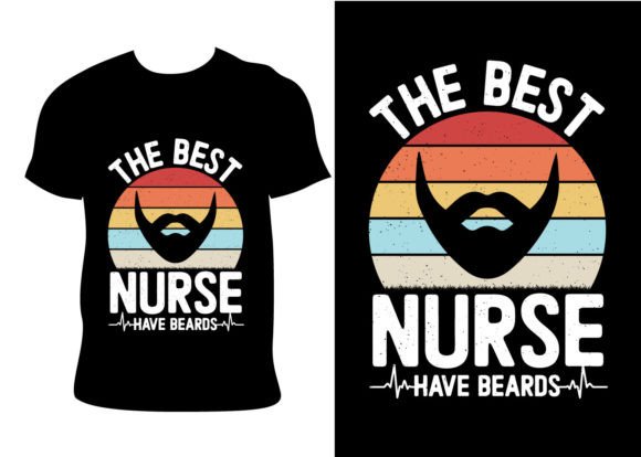 Nurse Beard Graphics for T-Shirt Designs