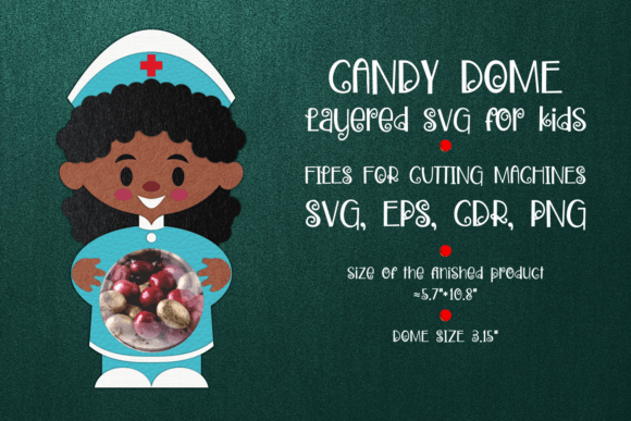 Nurse Candy Dome 3D SVG Shapes Review