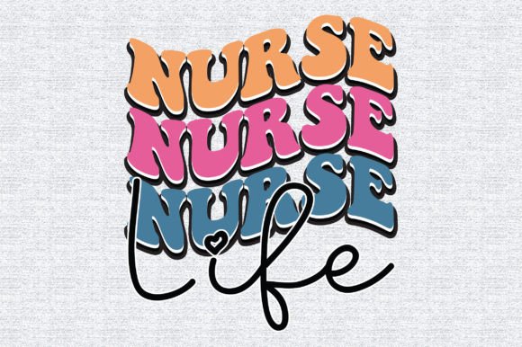 Nurse Life Retro: A Designer’s Take on Word Art for Stitching