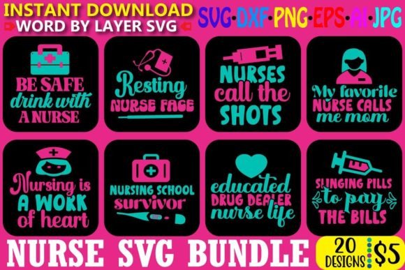 Nurse SVG Bundle Vol. 7: Essential Bundles for Bloggers