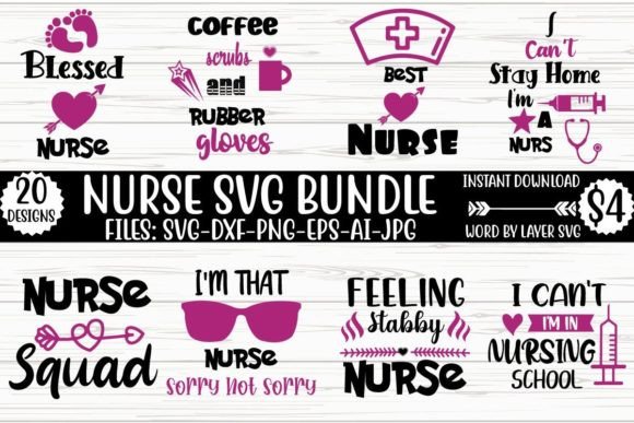 Nurse Svg Bundle Vol.9: Essential Design Bundles