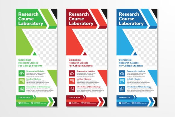 Research Course Vertical Banner: Print Templates & Graphics