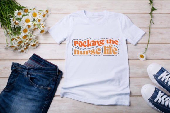 Retro Nurse Graphics for T-Shirt Designs