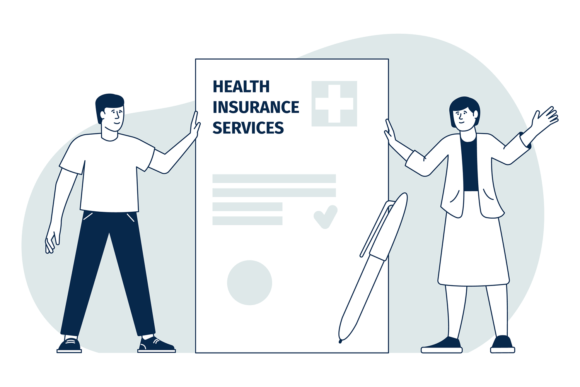 Reviewing Health Insurance Service Agreement. Medi for Embroidery